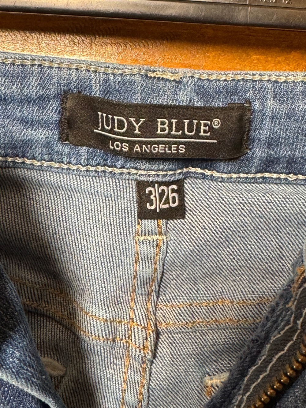 Judy Blue Medium Wash Distressed Flare Jeans - Picture 2 of 4